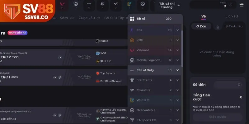 Khám phá Top game cá cược Thể thao điện tử cực hot