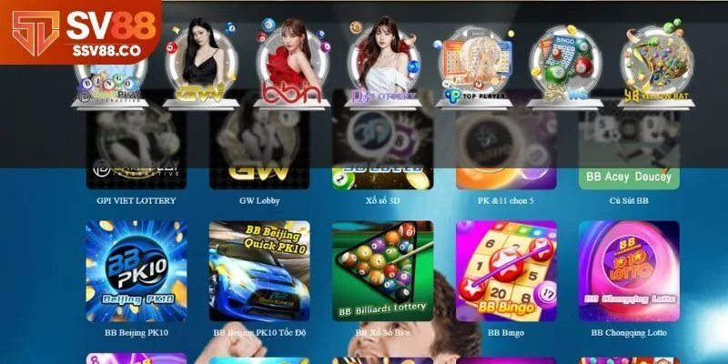 Những nhà phát hành game tại xổ số SV88